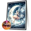 Diamond Painting-DIY Full Round Drill Moon Fairy