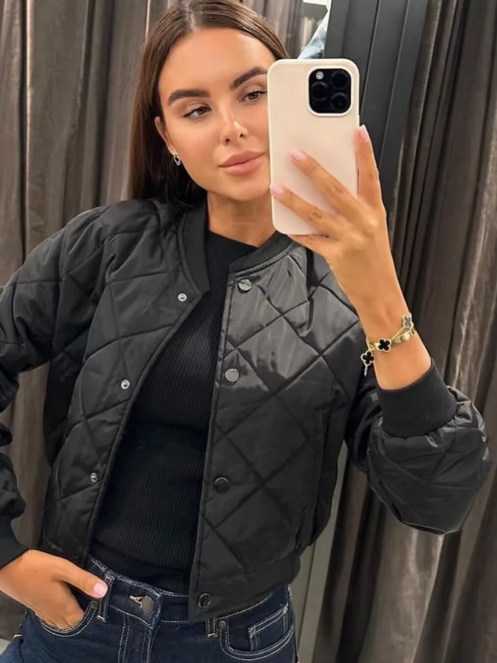 Nigikala Nigikala 2025 Women's New Comfortable Casual Short Cotton Jacket Jacket A19847