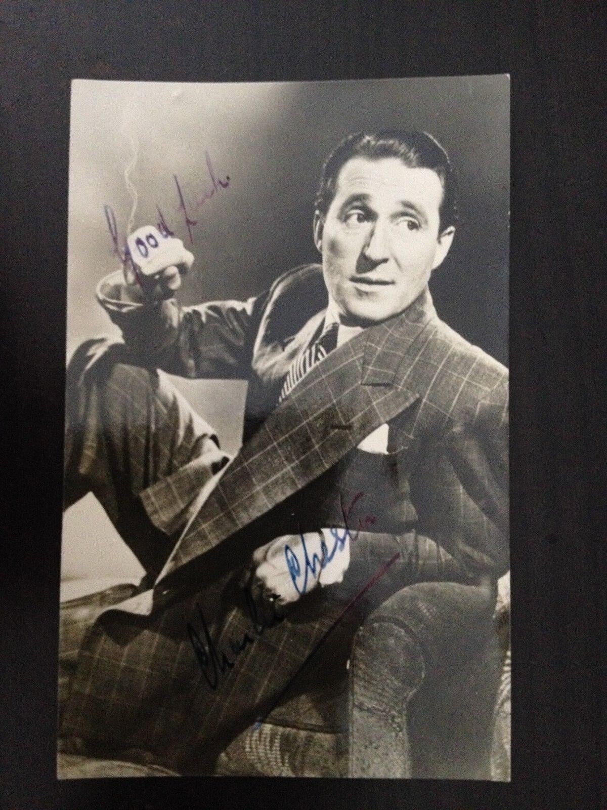 CHARLIE CHESTER - POPULAR COMEDY ENTERTAINER - SIGNED VINTAGE Photo Poster paintingGRAPH