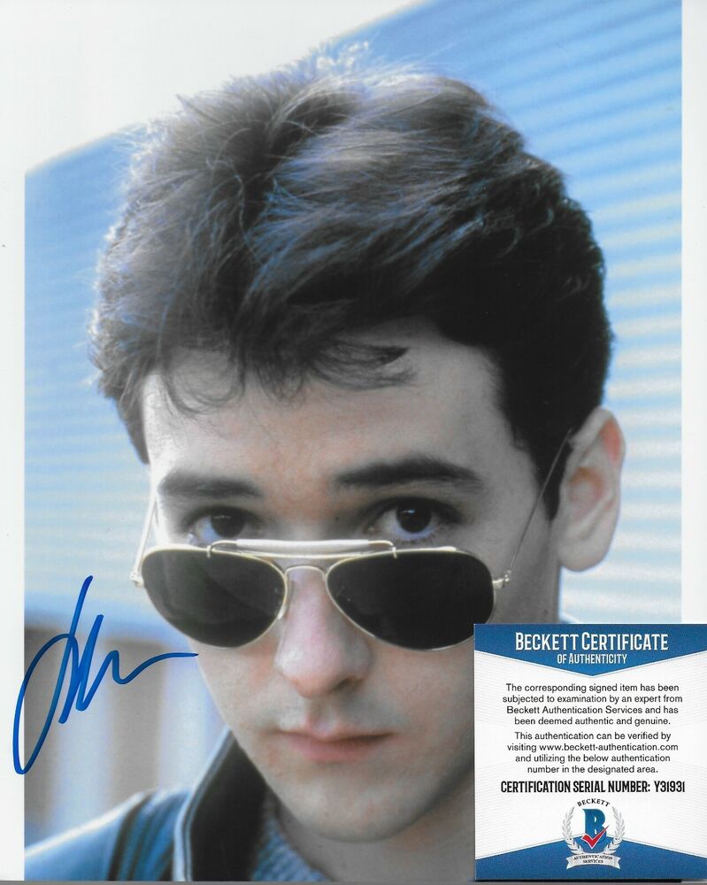 John Cusack Better Off Dead Original Autographed 8X10 Photo Poster painting w/Beckett #5