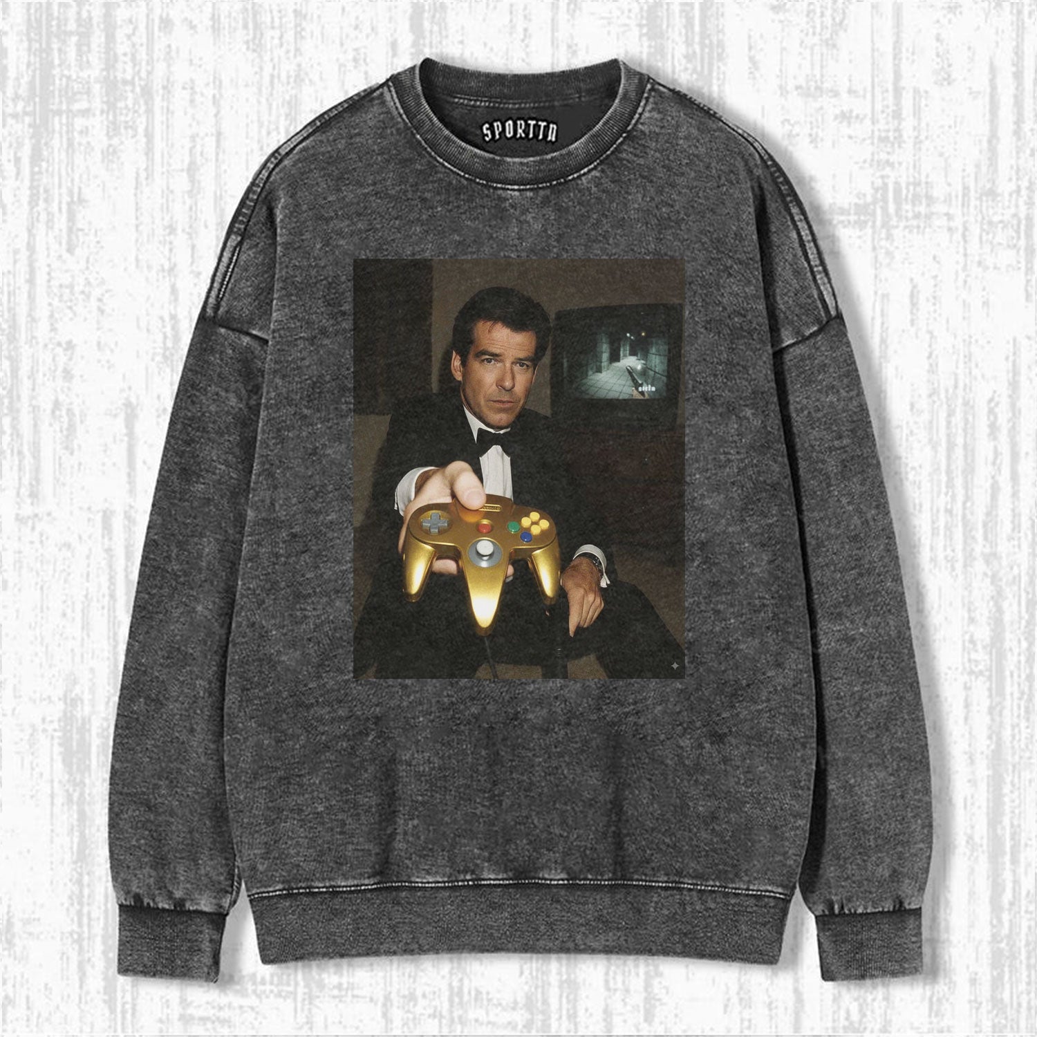 GOLD N64 JAMES BOND 'YOUR TURN' FUNNY T-SHIRT V2