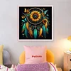 Sunflower Dream Catcher-14CT Stamped Cross Stitch 40*40cm/15.75*15.75in