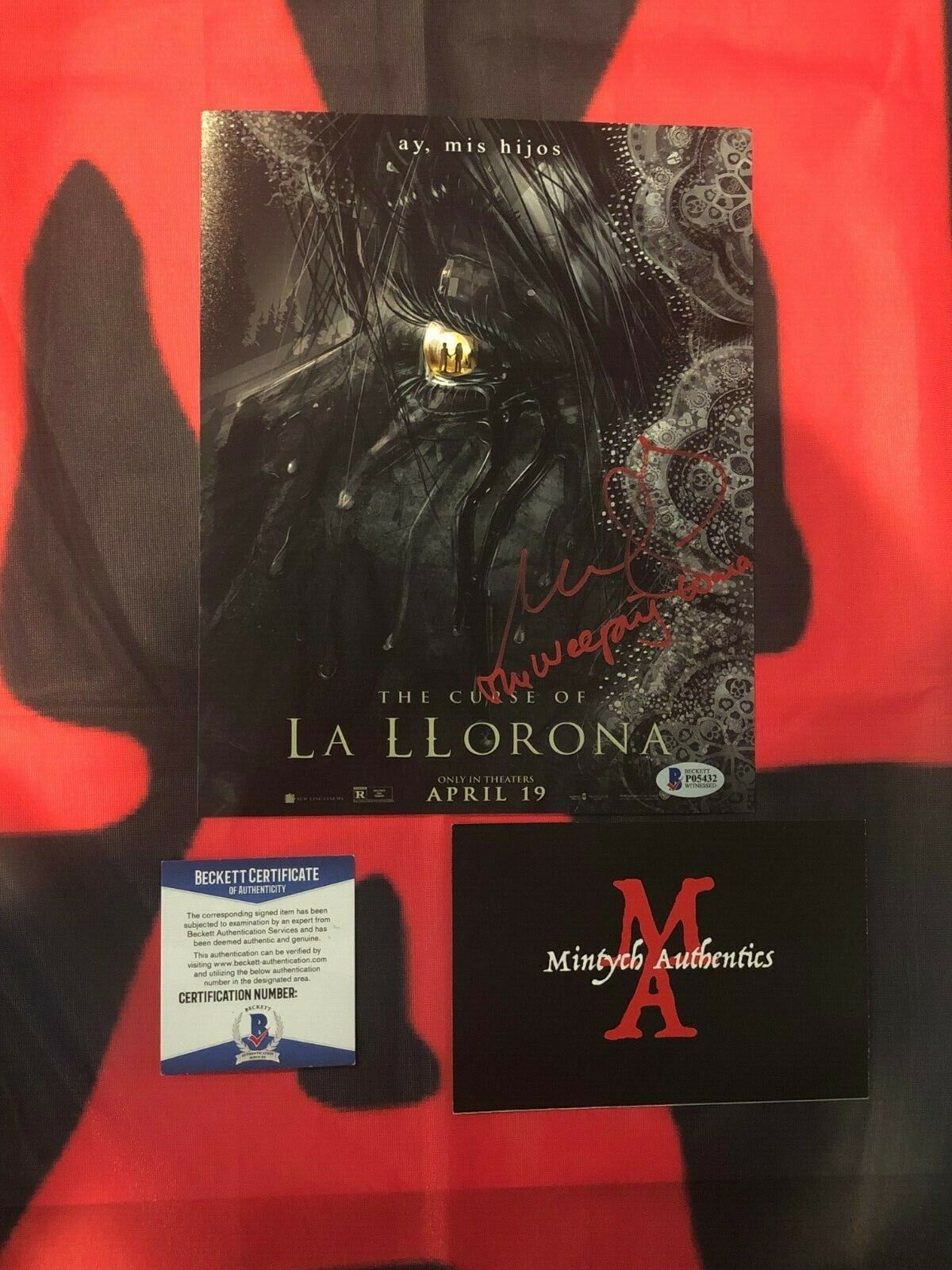 MARISOL RAMIREZ THE CURSE OF LA LLORONA SIGNED 8x10 Photo Poster painting! BECKETT COA! HORROR!