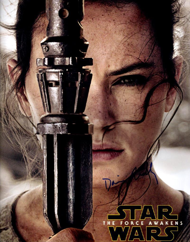 Daisy Ridley signed 11x14 autographed Photo Poster painting + COA