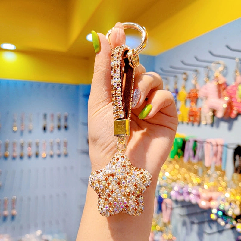 Cute Star Czech Diamond Women’s Keychain