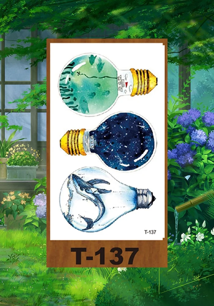 Drop Shipping Small Temporary Tattoo Sticker Plum Bird Geometric Figure Bow Moon Girl Kid Men Arm Abdomen Neck Ankles Art Tatoo