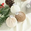 15PCS Christmas's Tree Decor 8CM Velvet Balls Set