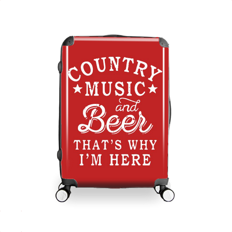 Country Music And Beer, Beer Hardside Luggage