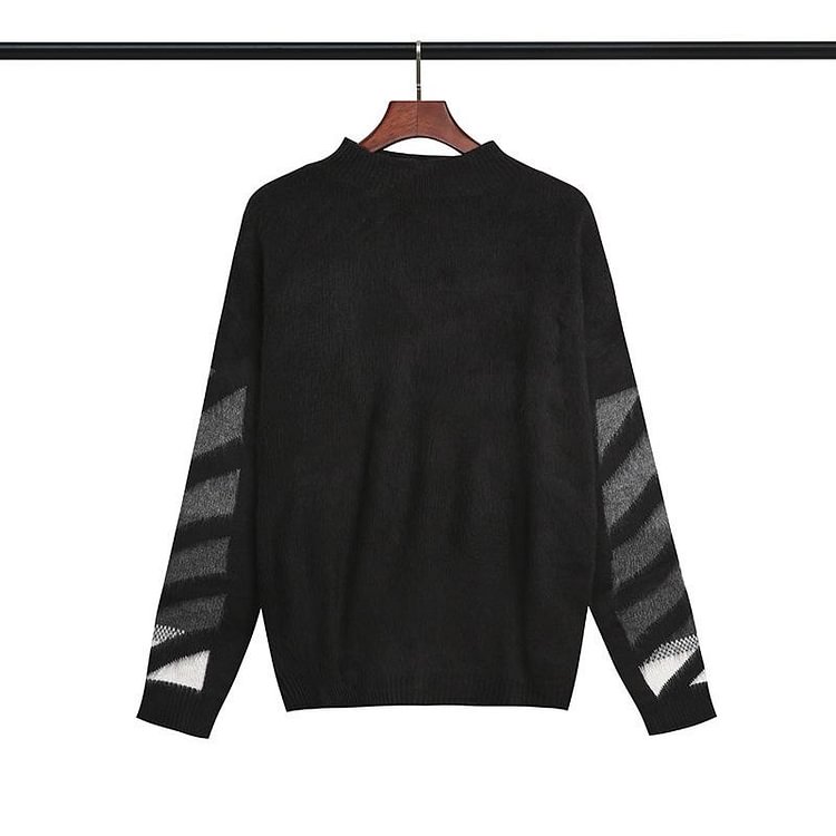 Off White Winter Sweaters Autumn and Winter Arrow Print Wool Sweater Sweater for Men and Women