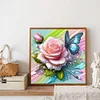 Diamond Painting - Full Round Drill - Rose Butterfly(Canvas|40*40cm)