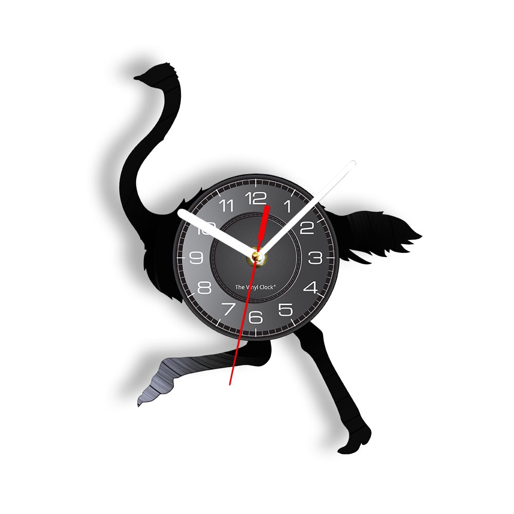 

Flamingo Silhouette Laser Etched R - Vinyl Record Wall Clock - Without LED, 501 Original