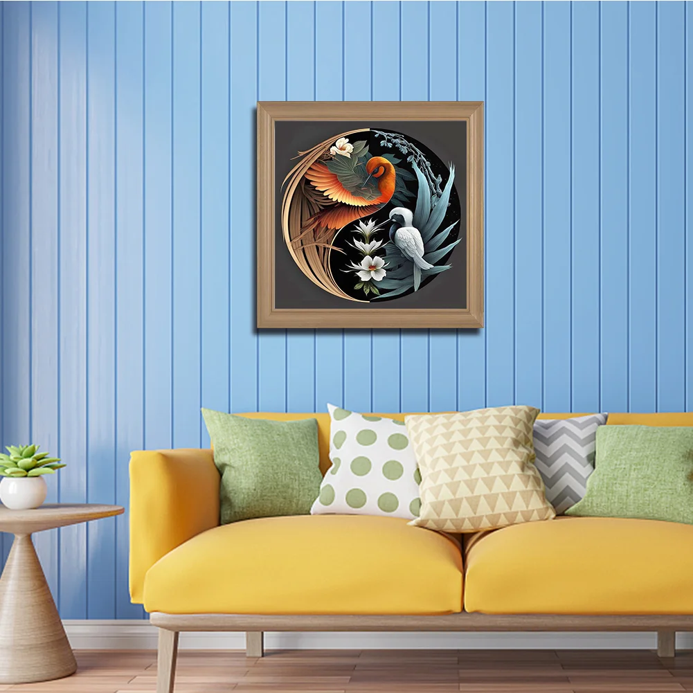Diamond Painting - Full Round Drill - Tai Chi Bird(30*30cm)