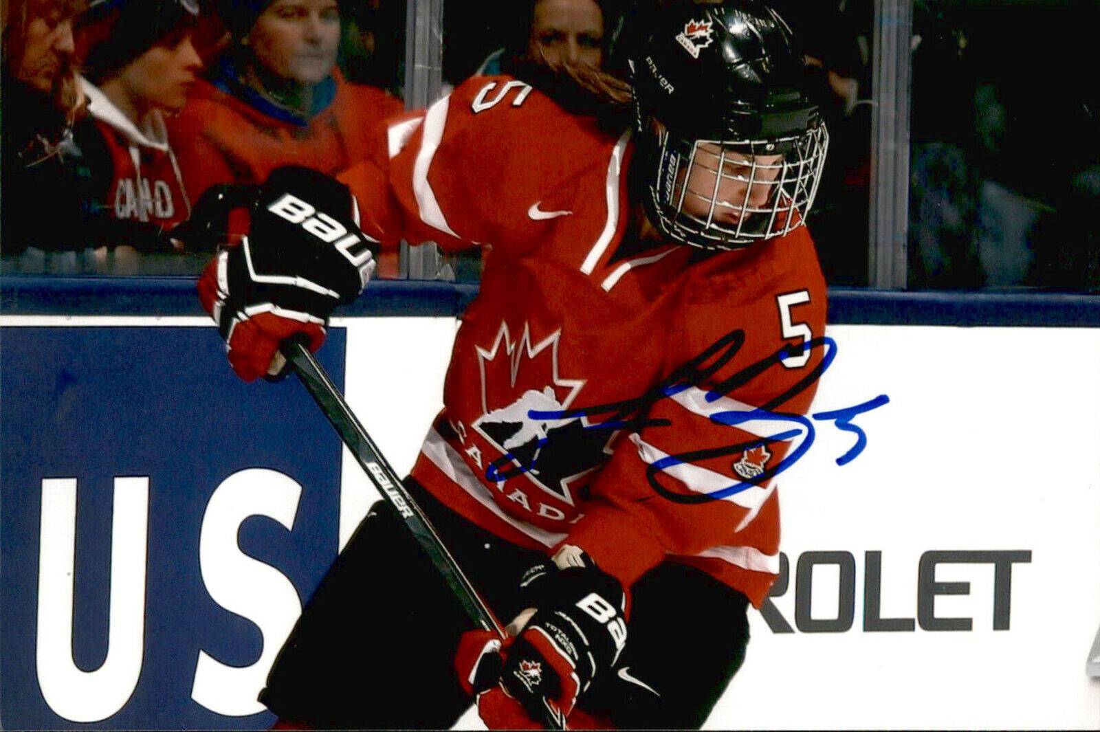 Lauriane Rougeau SIGNED 4x6 Photo Poster painting WOMEN'S HOCKEY / TEAM CANADA