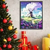 Diamond Painting-DIY Full Round Drill Windmills on Hills(40*50CM)