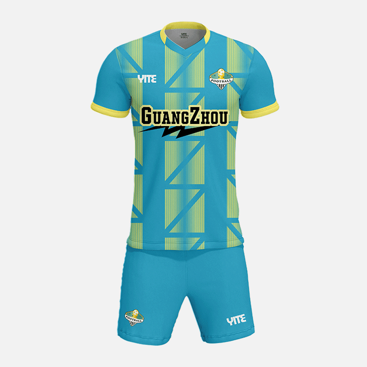 YITE | YTZQ086-Blue  And Green Soccer Uniforms