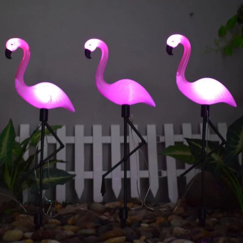 LED Bird Lamp Flamingo Solar Power Ligh