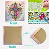 (Pre-Framed)Flower Cross-Special Shape Diamond Painting Kit(29x29cm)
