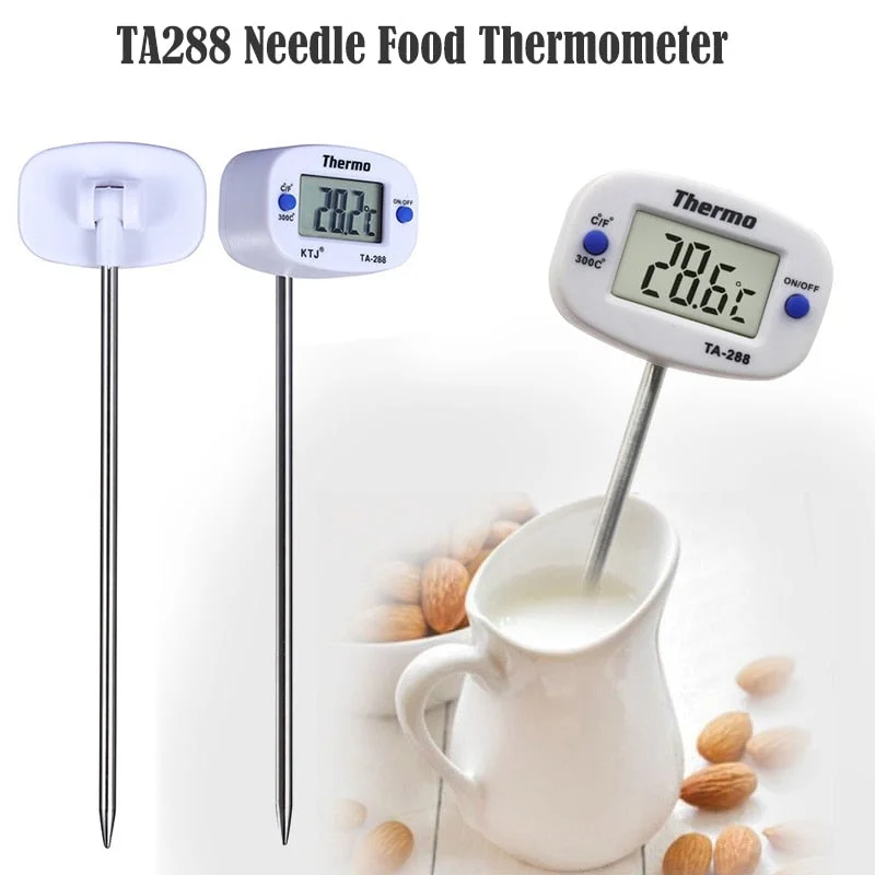 TA288 Needle Food Thermometer Kitchen Food Oil Thermometer Milk Thermometer Water Thermometer Electronic Thermometer