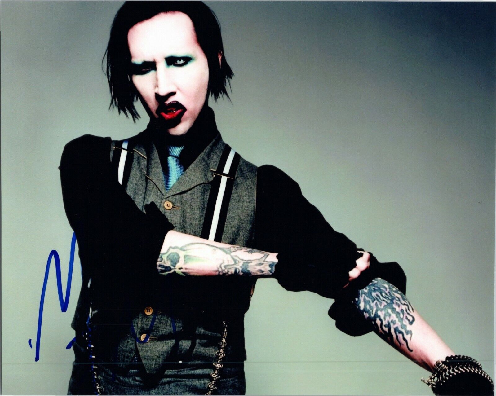 ~~ MARILYN MANSON Authentic Hand-Signed ANTICHRIST SUPERSTAR