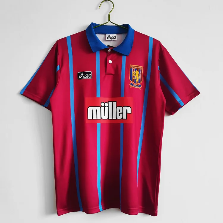 Aston Villa 1993/1995 Retro Home Football Shirt 