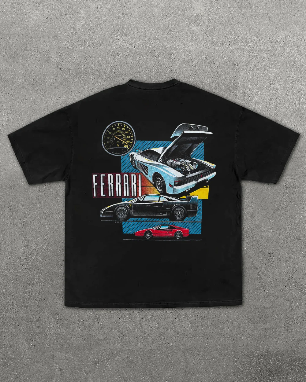 Ferrari Racing Printed Unisex Oversized T-Shirts