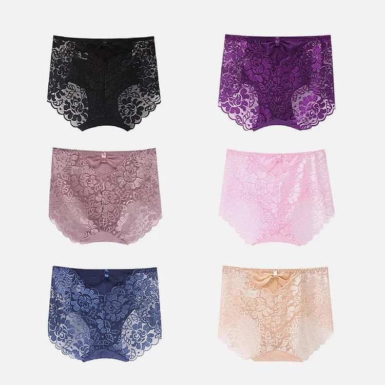 8 PCS Women's Sexy Lace Panties socialshop