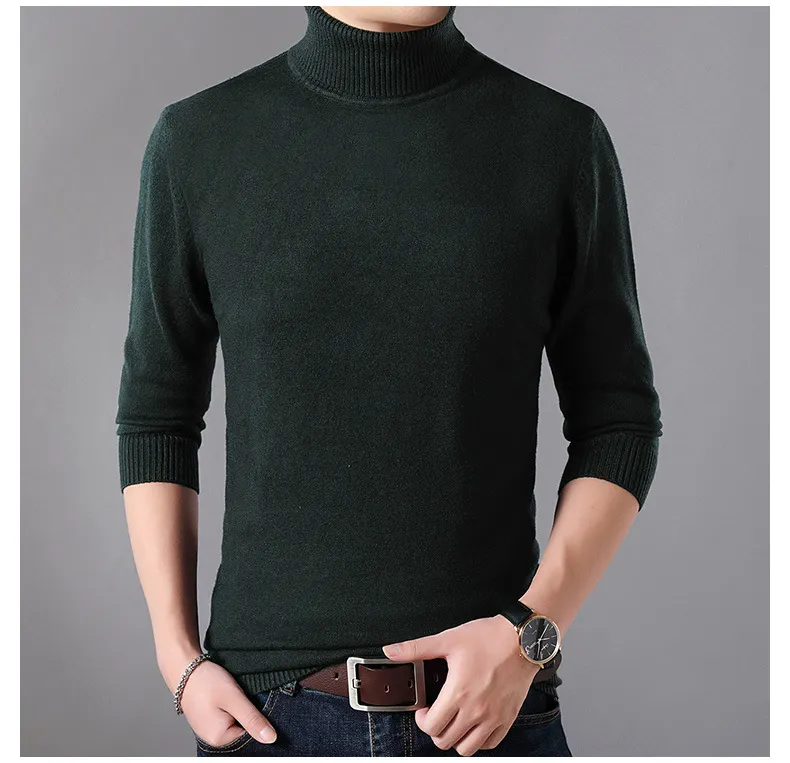 Casual Solid Patchwork Turtleneck Sweater(3 Colors)