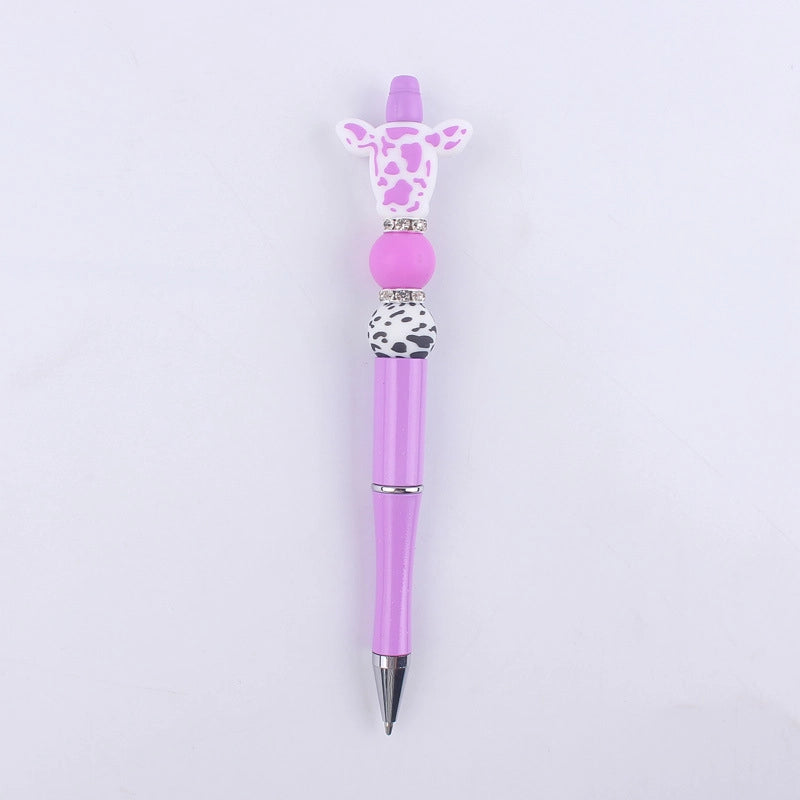 1 Piece Cow Pattern Class Learning Daily Plastic Cartoon Style Cute Gel Pen