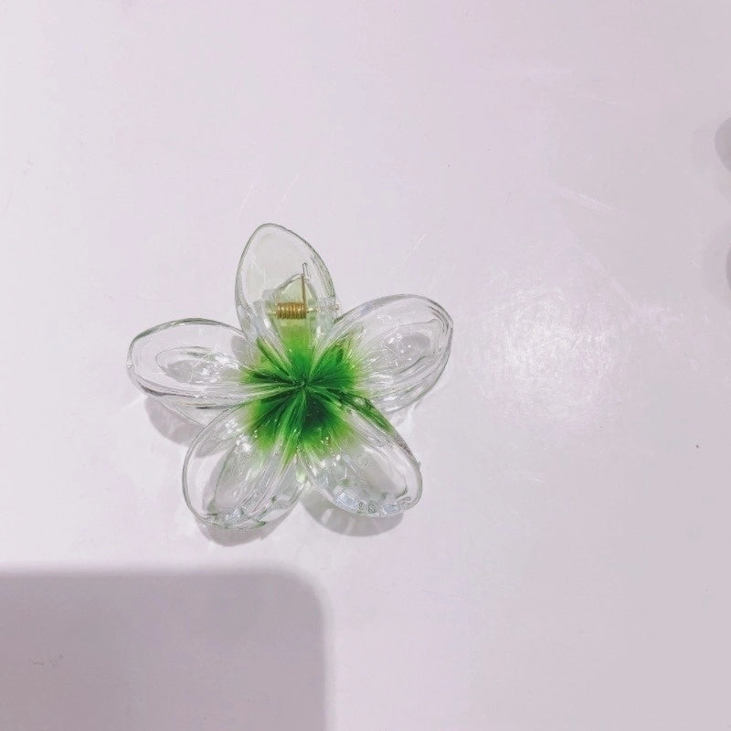 2 Pieces Women’s Sweet Flower Arylic Hair Claws