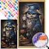 Diamond Painting -DIY Round Partial AB Drill Candlestick and Owl(45x75cm)