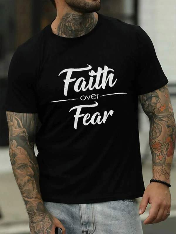 Faith Over Fear Men's T-shirt