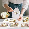 6Pcs Diamond Painting Flower Greeting Card with Envelopes for Beginner Adult Holiday Gifts