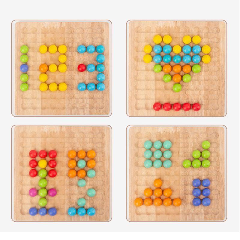 Wooden Board Bead Game