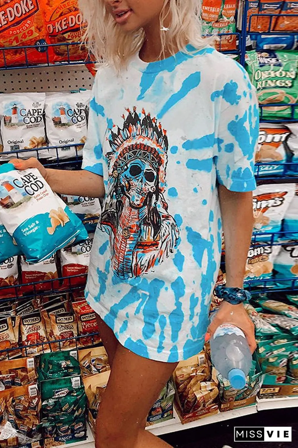 Printed Casual Round Neck T-Shirt