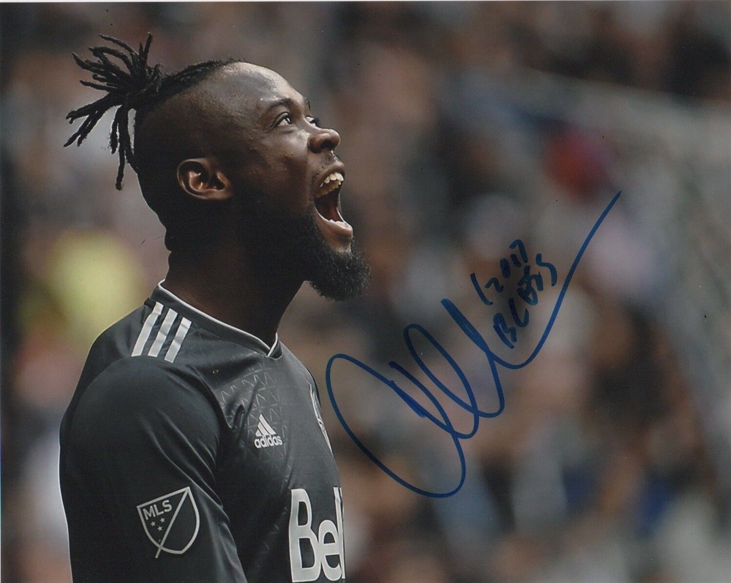 Vancouver Whitecaps Kei Kamara Autographed 8x10 MLS Photo Poster painting COA