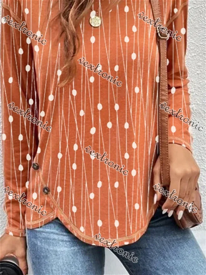 Women Half Sleeve V-neck Solid Color Dress