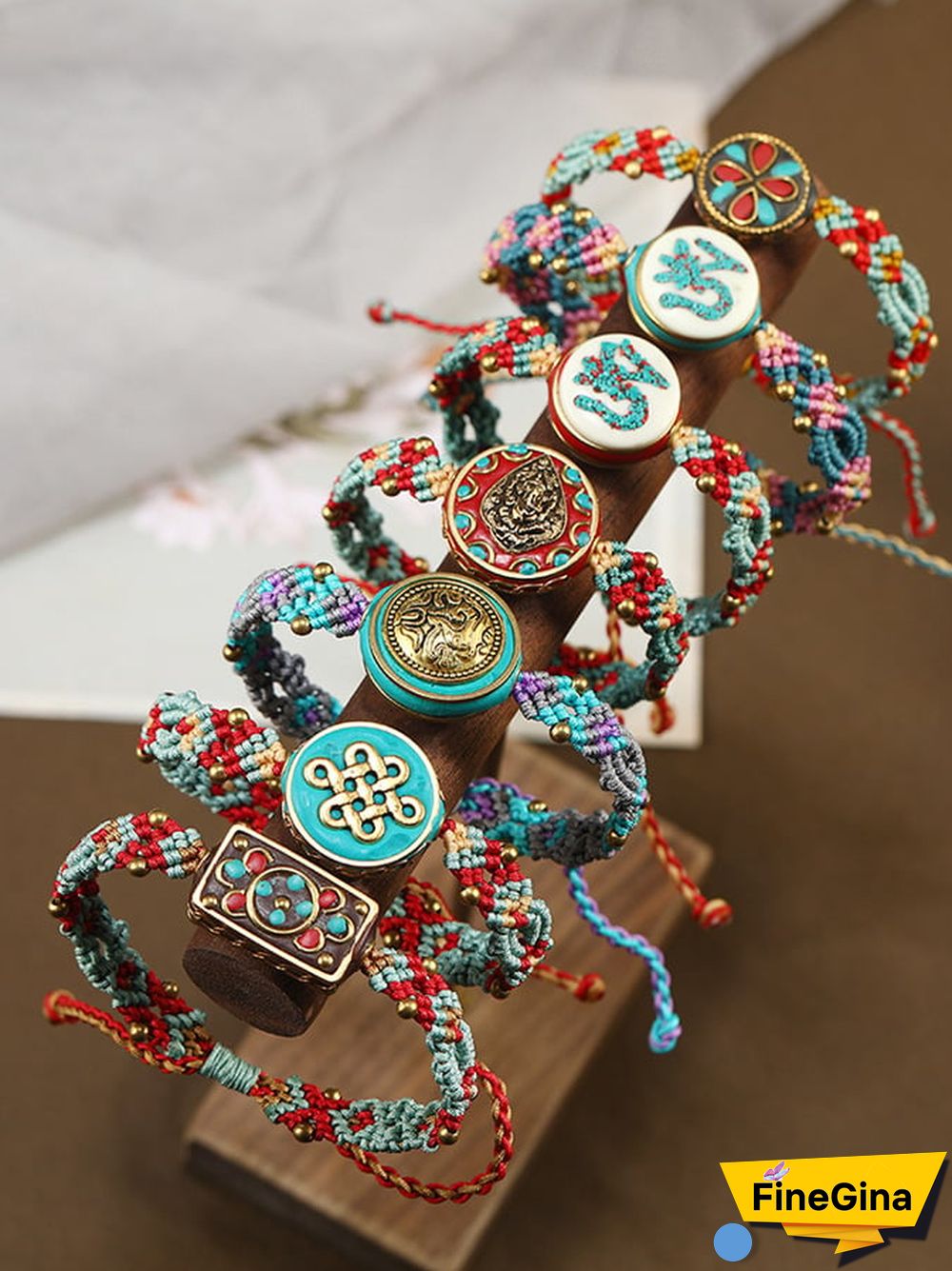 Vintage Colored Rope Woven Bracelet