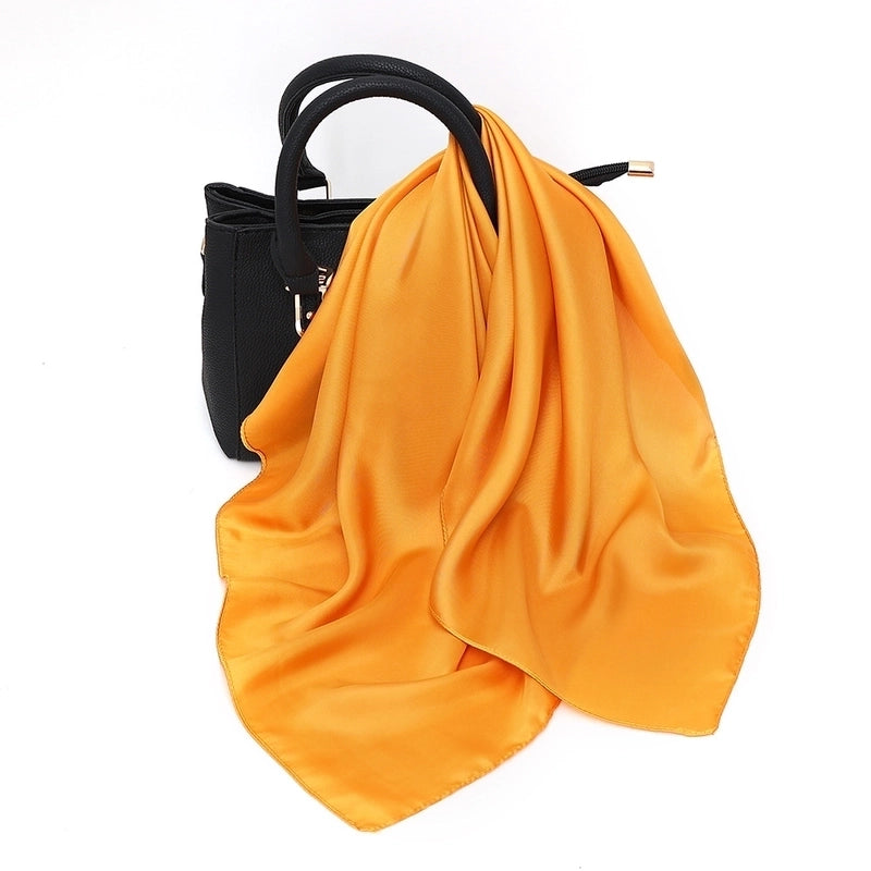 Women’s Elegant Basic Printing Polyester Printing Silk Scarf