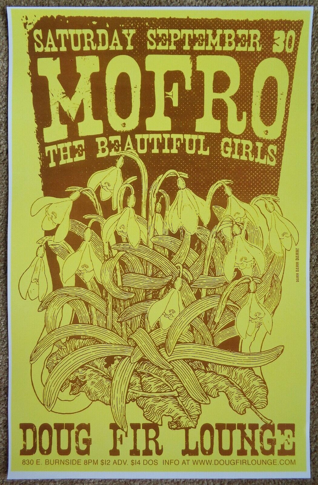 MOFRO 2006 Gig POSTER Portland Oregon Concert JJ Grey