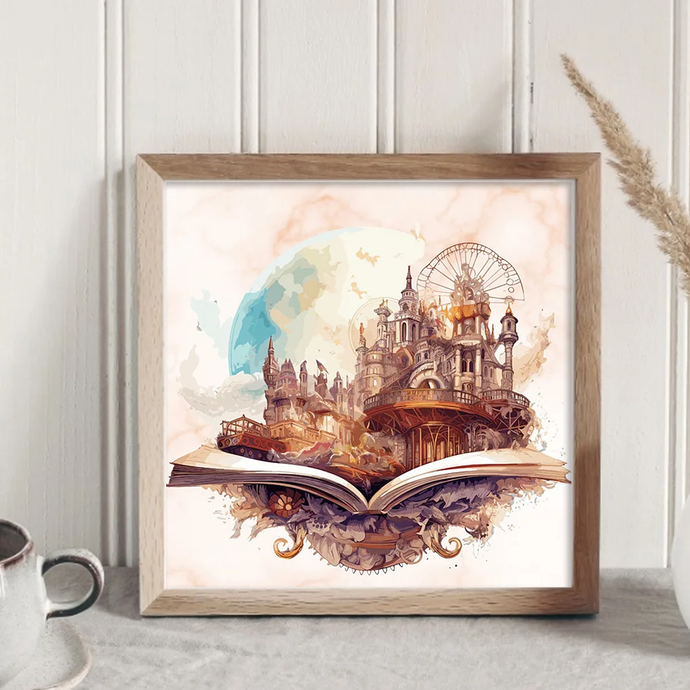 DIY Stamped Cross Stitch 11CT Full Embroidery 50*50cm - Magic Book