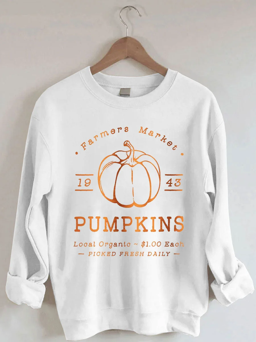 Farmers Market Pumpkin Sweatshirt