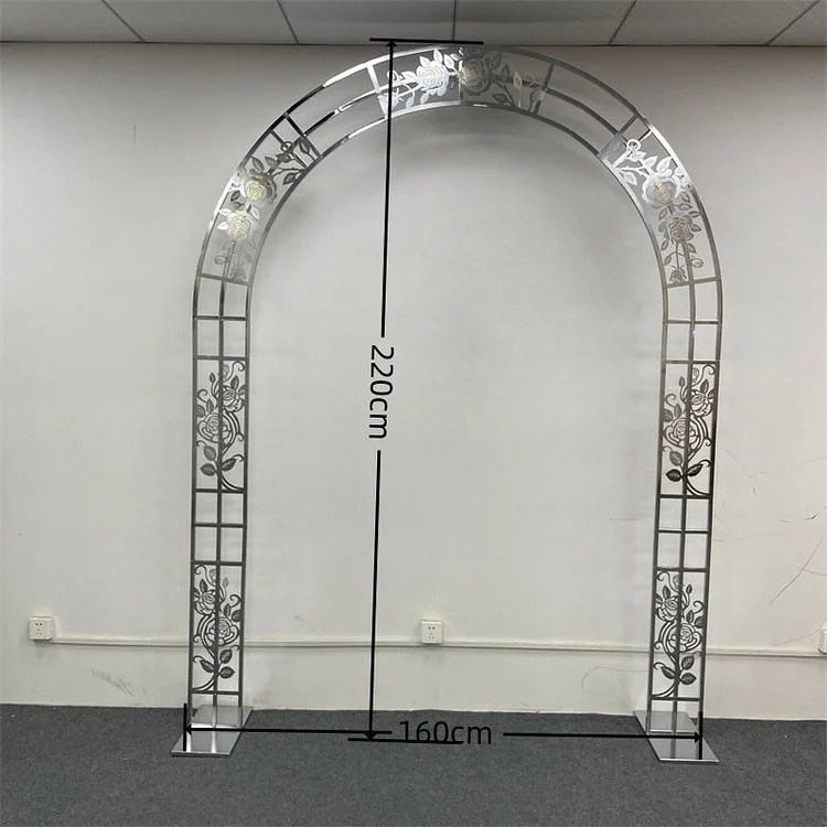 Angle Flower New Metal iron Arch Event Stage Decor Supplies Wedding Backdrop Frame