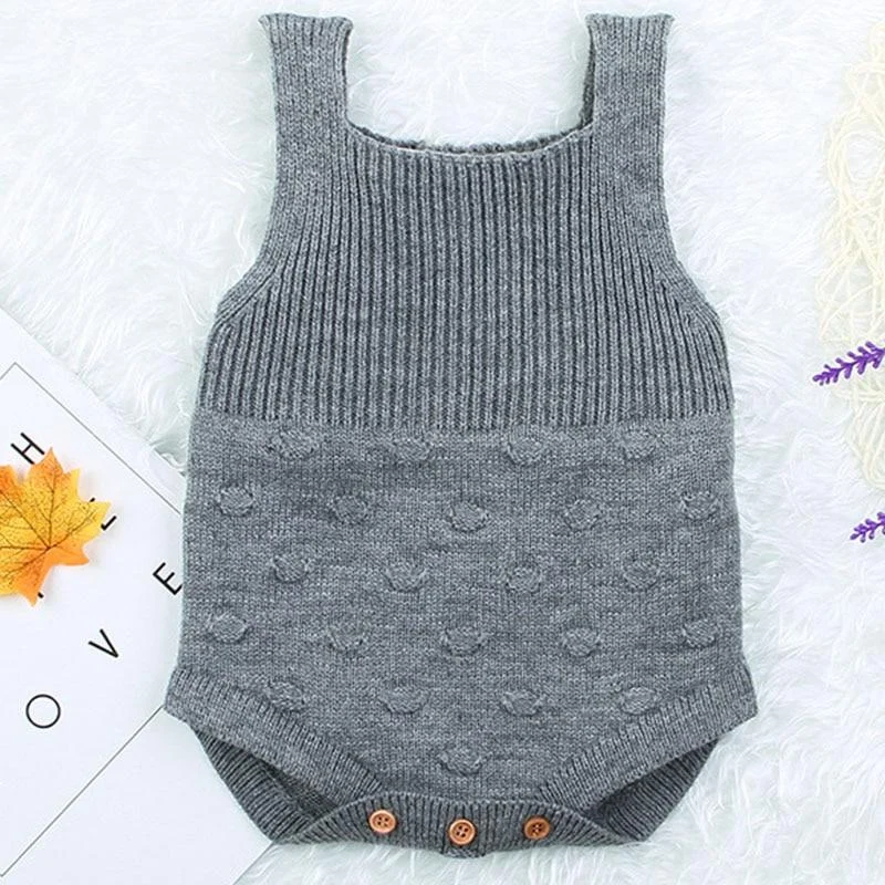 Baby Romper Jumpsuit Autumn Sweater Baby Knitted Sweater Jumpsuit Children Warm Clothing Fashion Jumpsuit