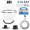 [US Local Warehouse] Balloon Stuffer Filling Tool with Air Pump & Expander Tool Balloon Stuffing Machine Set for Wedding Christmas Birthday Party Decoration (Multi port 2-in-1)