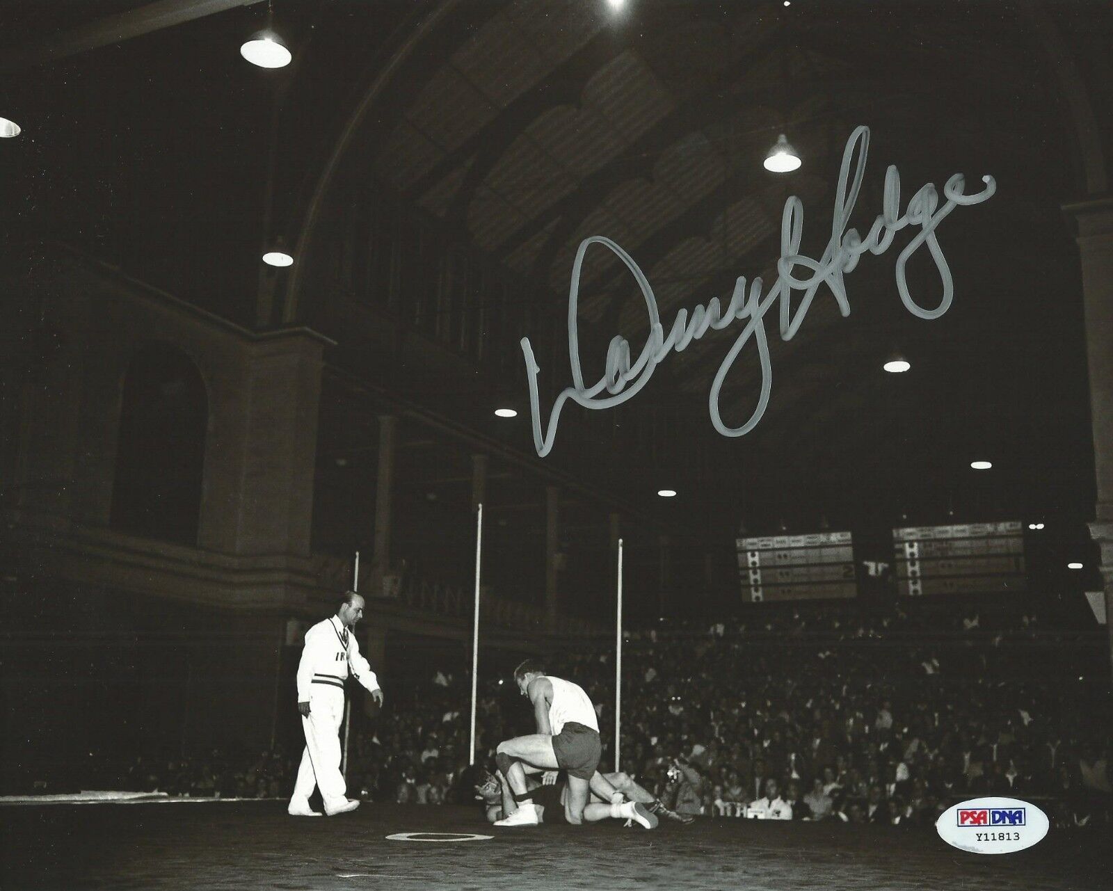 Danny Hodge Signed 8x10 Photo Poster painting PSA/DNA COA 1956 USA Olympic US Wrestling Picture