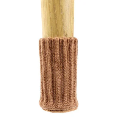 4-piece chair leg cover knitted furniture cap protector