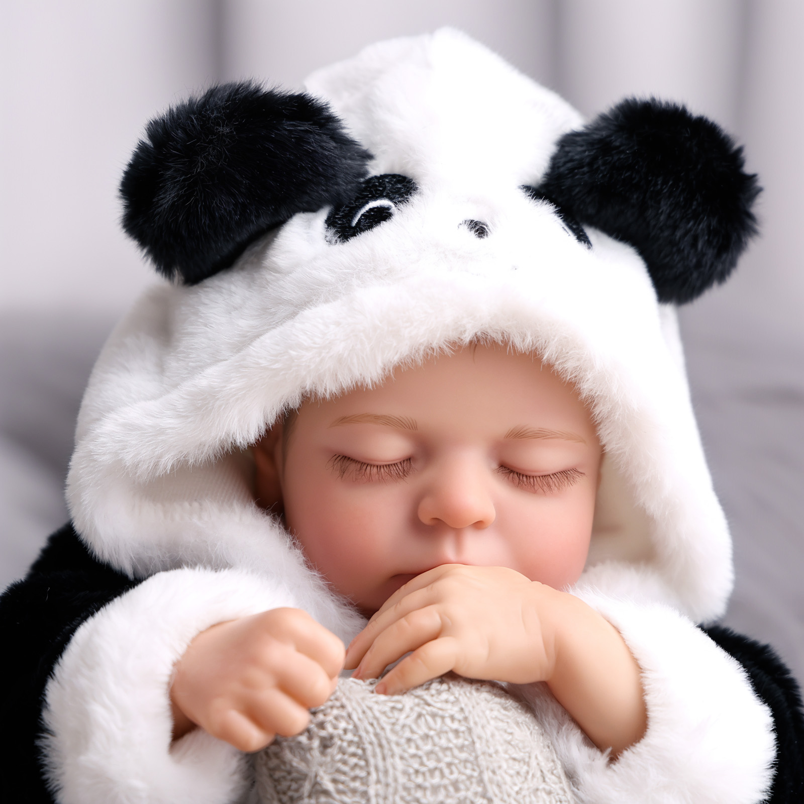 Babeside Sleeping Reborn Baby Noah 20'' Little Infant Boy Best Gift for Kids Panda-Cloth Body