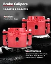 cciyu 18-B4729 18-B4728 Front Left & Right Brake Calipers With Bracket For Cadillac,For Chevy,For GMC