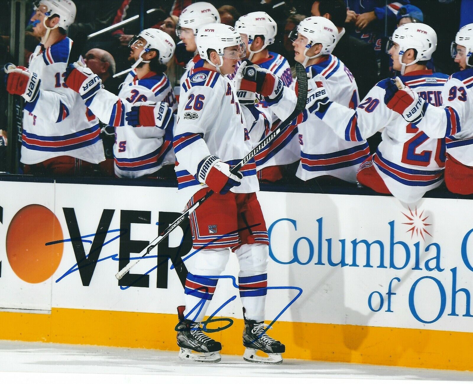 Autographed 8x10 JIMMY VESEY New York Rangers 8x10 Photo Poster painting - w/ COA