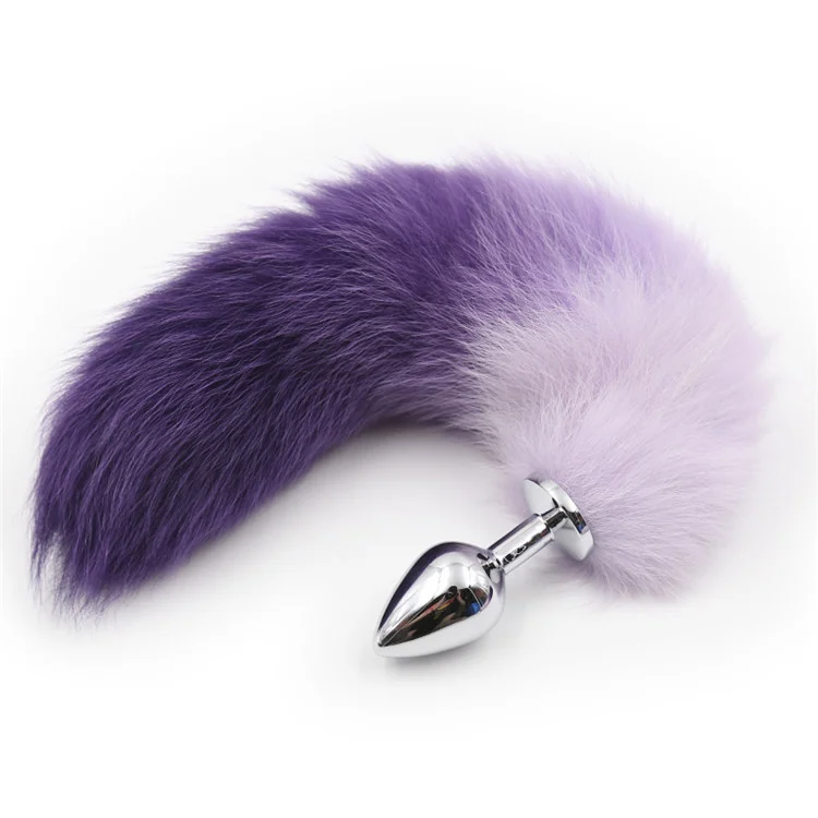 Unique Purple Fox Tail Butt Plug Weloveplugs